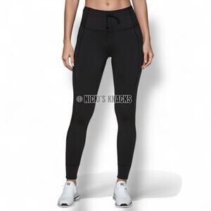 RBX Active Fleece Lined Black Performance Jogger Leggings Peach Skin Size XS